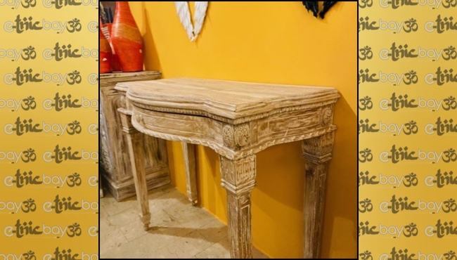 Scrittoio Coloniale in Teak stile Shabby Chic